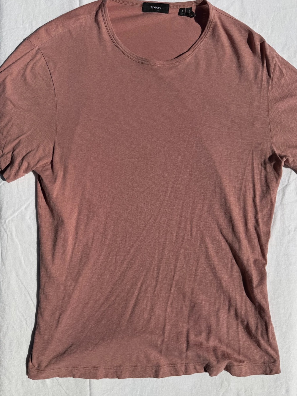 Theory Men’s Dusty Rose Crewneck T-Shirt